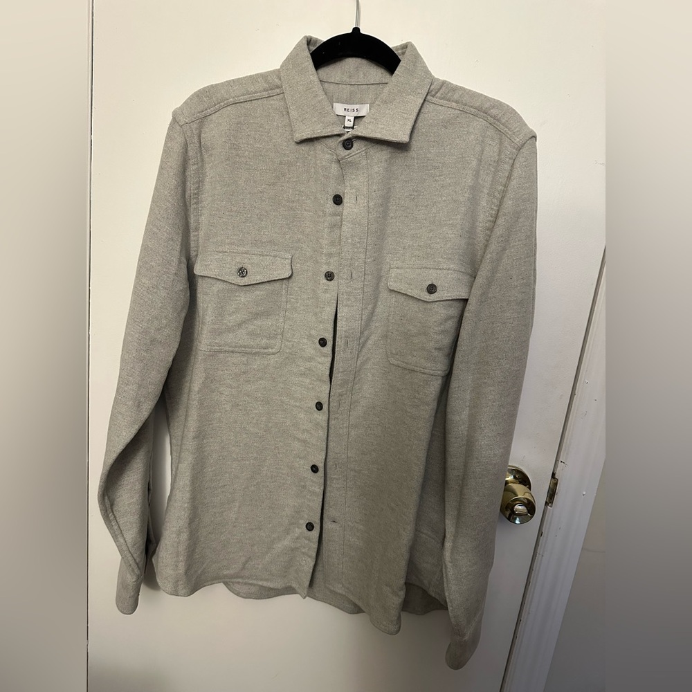 REISS MIAMI TWIN POCKET OVERSHIRT